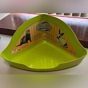Small Animal Hi-Corner Large Litter Pan Lime Green